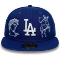 cappello-piatto-blu-regolato-59fifty-mythical-dei-los-angeles-dodgers-mlb-di-new-era