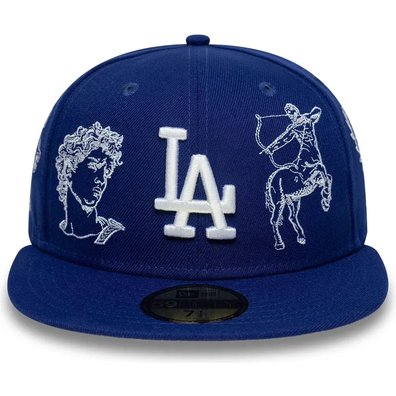 cappello-piatto-blu-regolato-59fifty-mythical-dei-los-angeles-dodgers-mlb-di-new-era