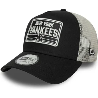 Cappellino trucker nero e bianco A Frame Patch dei New York Yankees MLB di New Era