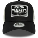 cappellino-trucker-nero-e-bianco-a-frame-patch-di-new-york-yankees-mlb-di-new-era