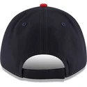 cappellino-curvo-blu-navy-e-rosso-regolabile-9forty-the-league-dei-cleveland-guardians-mlb-di-new-era