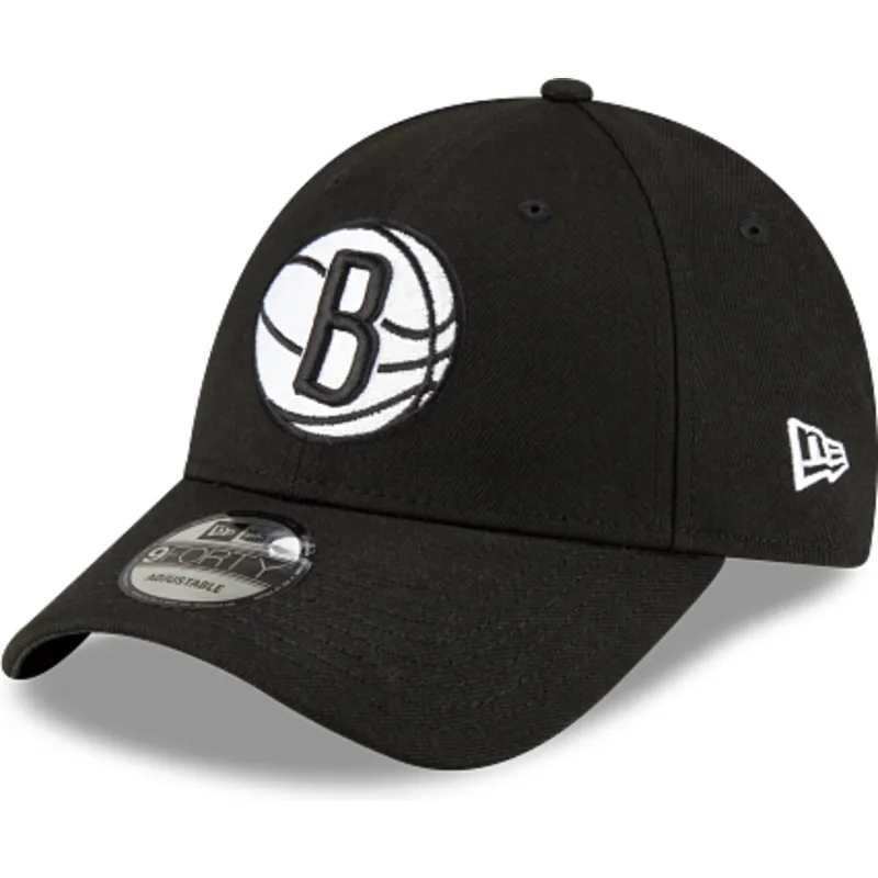 cappellino-curvo-nero-regolabile-9forty-the-league-di-brooklyn-nets-nba-di-new-era