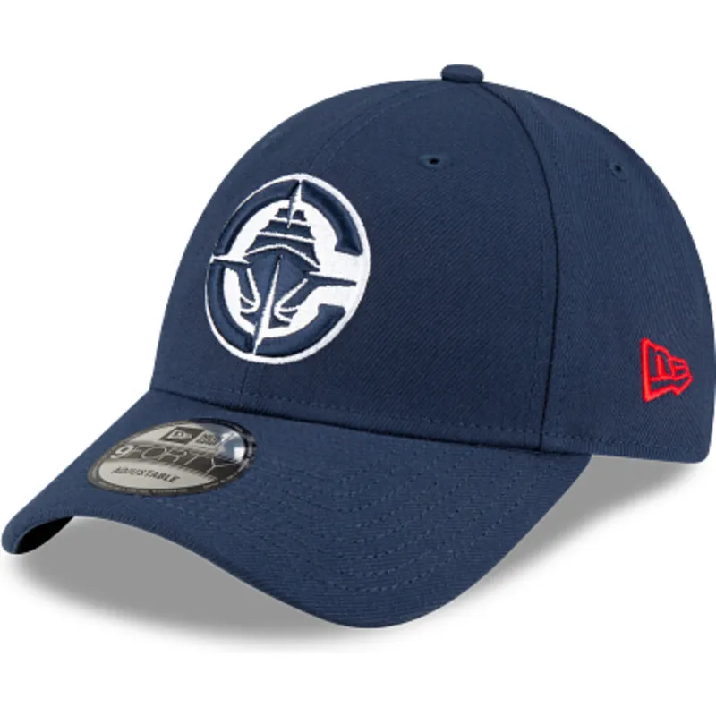 cappellino-visiera-curva-blu-marino-regolabile-9forty-the-league-di-los-angeles-clippers-nba-di-new-era