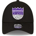 cappellino-curvo-nero-regolabile-9forty-the-league-dei-sacramento-kings-nba-di-new-era