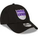cappellino-visiera-curva-nero-regolabile-9forty-the-league-di-sacramento-kings-nba-di-new-era