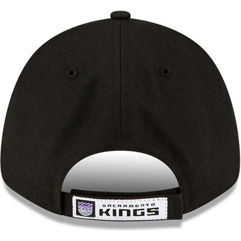 cappellino-visiera-curva-nero-regolabile-9forty-the-league-di-sacramento-kings-nba-di-new-era