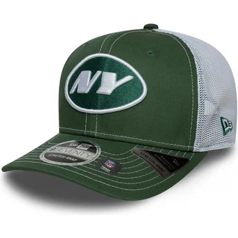 Cappellino trucker verde e bianco 9SEVENTY Stretch Snap dei New York Jets NFL di New Era