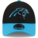 cappellino-curvo-nero-e-blu-regolabile-9forty-the-league-dei-carolina-panthers-nfl-di-new-era