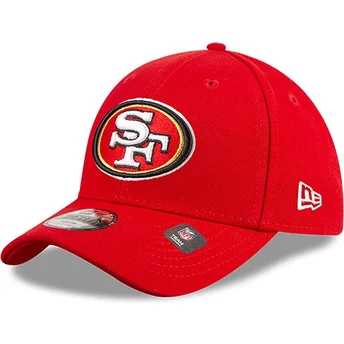 Cappellino regolabile rosso con visiera curva per bambino 9FORTY The League dei San Francisco 49ers NFL di New Era