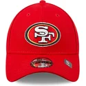 cappellino-regolabile-rosso-con-visiera-curva-per-bambino-9forty-the-league-dei-san-francisco-49ers-nfl-di-new-era