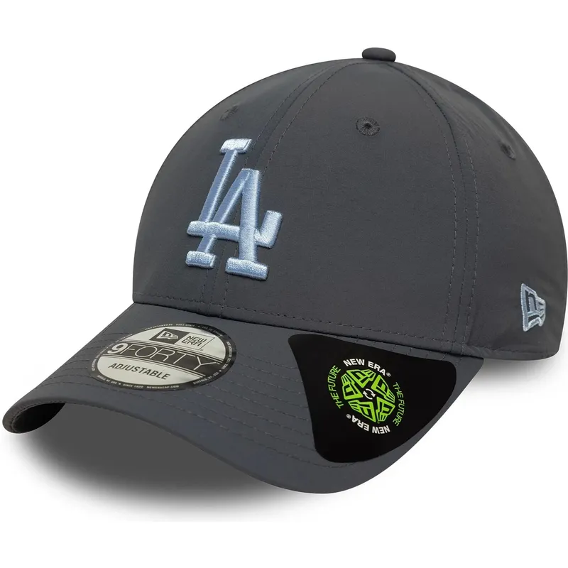 cappellino-visiera-curva-grigio-regolabile-con-logo-blu-9forty-recycled-di-los-angeles-dodgers-mlb-di-new-era