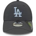 cappellino-curvo-grigio-regolabile-con-logo-blu-9forty-riciclato-dei-los-angeles-dodgers-mlb-di-new-era