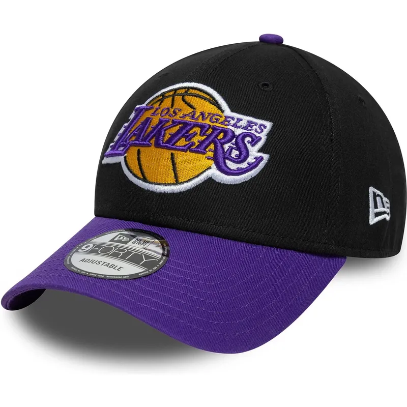cappelli-curva-nero-cinghia-regolabile-9forty-side-patch-dei-los-angeles-lakers-nba-di-new-era cappelli-curva-nero-cinghia-regolabile-9forty-side-patch-dei-los-angeles-lakers-nba-di-new-era