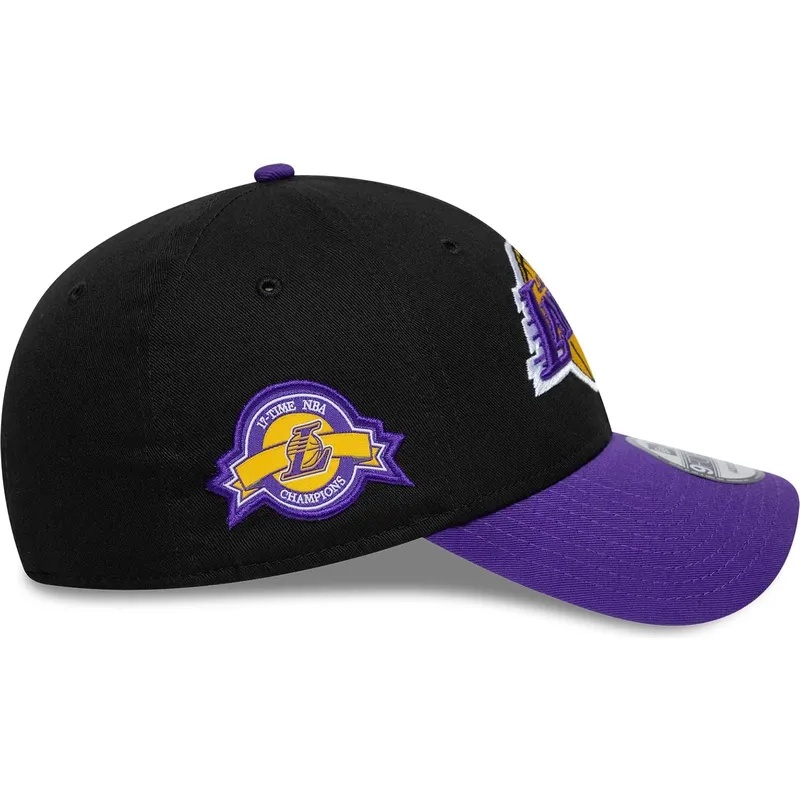 cappelli-curva-nero-cinghia-regolabile-9forty-side-patch-dei-los-angeles-lakers-nba-di-new-era cappelli-curva-nero-cinghia-regolabile-9forty-side-patch-dei-los-angeles-lakers-nba-di-new-era