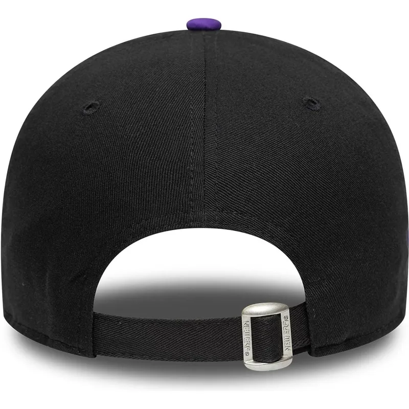 cappello-curvo-nero-e-viola-regolabile-9forty-side-patch-los-angeles-lakers-nba-di-new-era