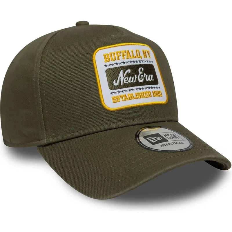 cappellino-visiera-curva-verde-snapback-e-frame-washed-patch-di-new-era