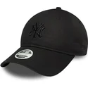 cappellino-curvo-nero-regolabile-da-donna-con-logo-nero-9twenty-bow-back-dei-new-york-yankees-mlb-di-new-era
