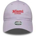 cappellino-trucker-viola-regolabile-da-donna-9twenty-city-di-miami-citta-e-spiagge-di-new-era