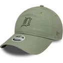 cappellino-curvo-verde-regolabile-da-donna-con-logo-verde-9twenty-linen-dei-detroit-tigers-mlb-di-new-era