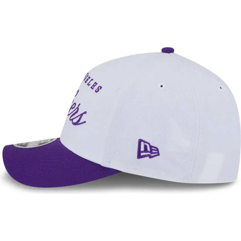 cappellino-curvo-bianco-e-viola-snapback-9forty-m-crown-draft-2025-dei-los-angeles-lakers-nba-di-new-era