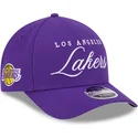 cappellino-viola-con-visiera-curva-snapback-9forty-m-crown-draft-2025-dei-los-angeles-lakers-nba-di-new-era