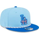 cappello-piatto-blu-snapback-9fifty-4th-july-dei-los-angeles-dodgers-mlb-di-new-era