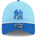 cappello-curvo-blu-regolabile-9twenty-4-luglio-dei-new-york-yankees-mlb-di-new-era