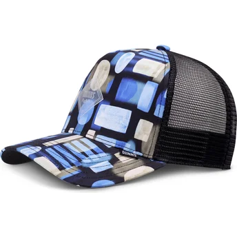 Cappello trucker blu e nero ShirtFab 1 HFT di Djinns