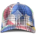 snapback-multicolore-a-visiera-curva-6p-truefit-dirty-check-di-djinns