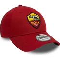 cappellino-curvo-rosso-regolabile-9forty-core-di-associazione-sportiva-roma-serie-a-di-new-era