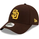 cappellino-curvo-marrone-regolabile-9forty-the-league-dei-san-diego-padres-mlb-di-new-era