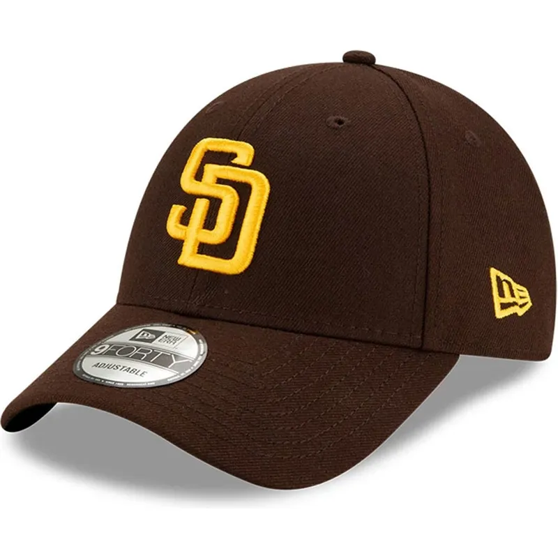 cappellino-visiera-curva-marrone-regolabile-9forty-the-league-di-san-diego-padres-mlb-di-new-era