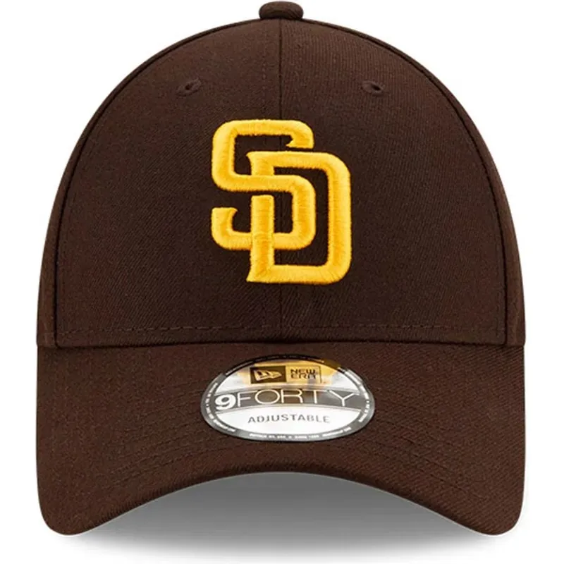 cappellino-visiera-curva-marrone-regolabile-9forty-the-league-di-san-diego-padres-mlb-di-new-era