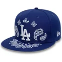cappello-piatto-blu-chiuso-59fifty-paisley-dei-los-angeles-dodgers-mlb-di-new-era