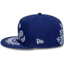 cappello-piatto-blu-chiuso-59fifty-paisley-dei-los-angeles-dodgers-mlb-di-new-era