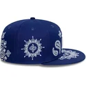 cappello-piatto-blu-chiuso-59fifty-paisley-dei-los-angeles-dodgers-mlb-di-new-era