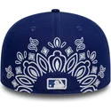 cappello-piatto-blu-chiuso-59fifty-paisley-dei-los-angeles-dodgers-mlb-di-new-era