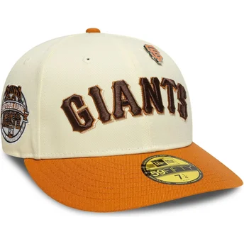 Cappellino curvo beige e arancione aderente 59FIFTY All Star Game Pin dei San Francisco Giants MLB di New Era