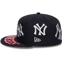 cappello-piatto-blu-marino-chiuso-59fifty-all-over-dei-new-york-yankees-mlb-di-new-era