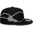 cappellino-piatto-nero-aderente-59fifty-chain-wrap-dei-chicago-white-sox-mlb-di-new-era