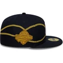 cappellino-piatto-blu-navy-aderente-59fifty-chain-wrap-dei-new-york-yankees-mlb-di-new-era