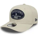 cappellino-curvo-beige-snapback-9seventy-stretch-snap-patch-dei-los-angeles-dodgers-mlb-di-new-era