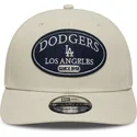 cappellino-curvo-beige-snapback-9seventy-stretch-snap-patch-dei-los-angeles-dodgers-mlb-di-new-era