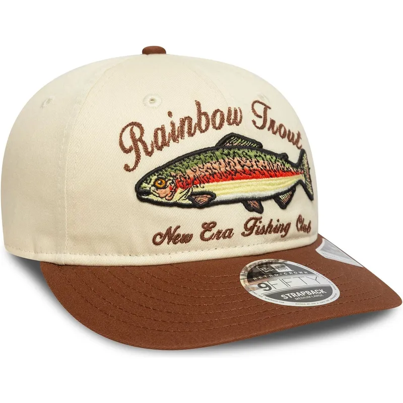 cappello-curvo-marrone-regolabile-9fifty-retro-crown-outdoor-fishing-club-di-new-era