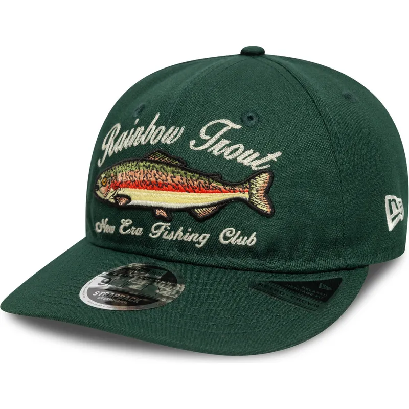 cappello-curvo-verde-regolabile-9fifty-retro-crown-outdoor-fishing-club-di-new-era