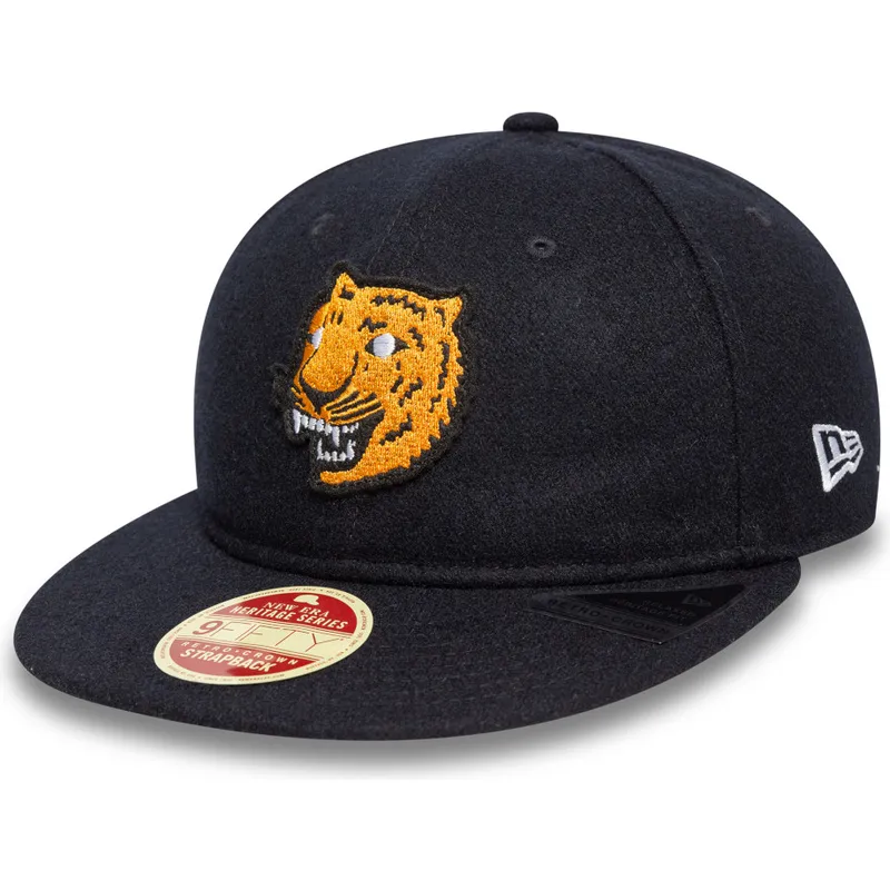 cappello-piatto-blu-marino-regolabile-9fifty-retro-crown-heritage-dei-detroit-tigers-mlb-di-new-era
