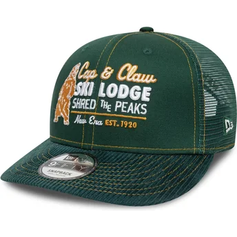 Cappellino curvo verde snapback 9FIFTY Cord di New Era