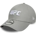 cappellino-curvo-grigio-snapback-9forty-core-di-ufc-ultimate-fighting-championship-di-new-era