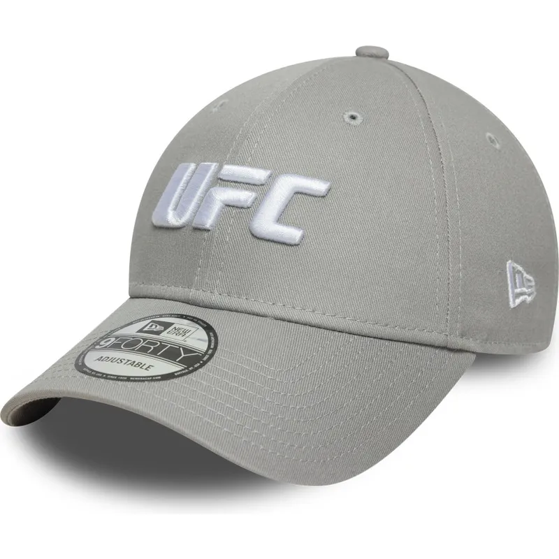 cappellino-curvo-grigio-snapback-9forty-core-di-ufc-ultimate-fighting-championship-di-new-era