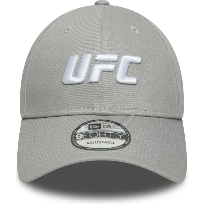 cappellino-curvo-grigio-snapback-9forty-core-di-ufc-ultimate-fighting-championship-di-new-era